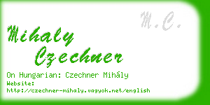 mihaly czechner business card